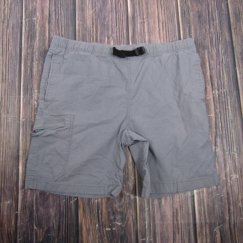 Stillwater Supply Co. Shorts Womens M Gray Cargo Twill Cotton Spandex 7.5 Inseam